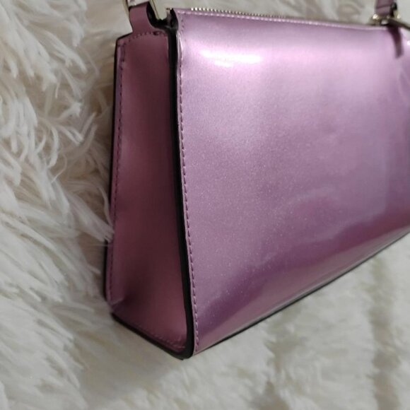 Kate Spade Kenzie Small Crossbody Bag Color Metallic Quartz Pink Patent.  NWT - Picture 6 of 12